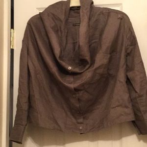 Stella Carakasi gray crop blouse